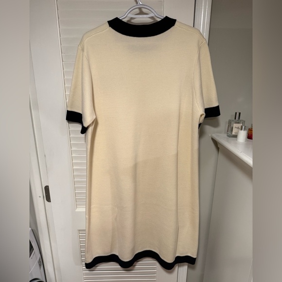 Tuckernuck Merritt Knit Dress in Off-White & Navy| Size XXL - Picture 7 of 7